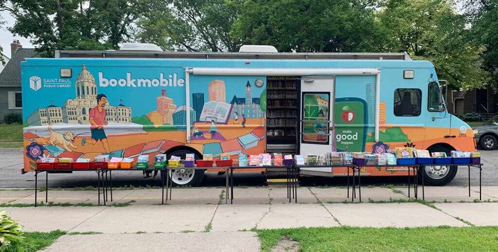Saint Paul Public Library Bookmobile Twin Cities Book Festival